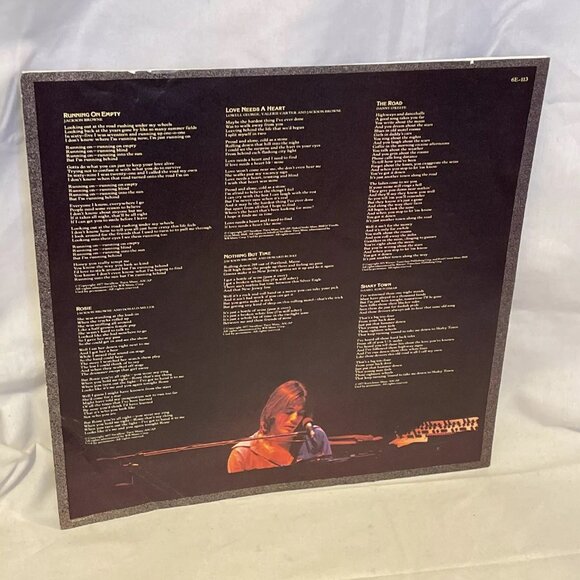 Jackson Browne Running On Empty (Vinyl, 1977) Asylum Records 6E-113 VG+ LP - Picture 6 of 11